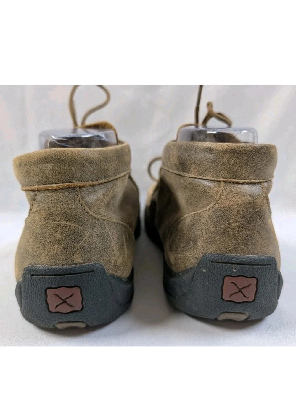 Twisted X Youth Driving Moc Chukka Boots Brown Leather YDM0001 Size 5 M